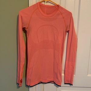 Lululemon Swiftly Tech Long Sleeve Salmon pink 4